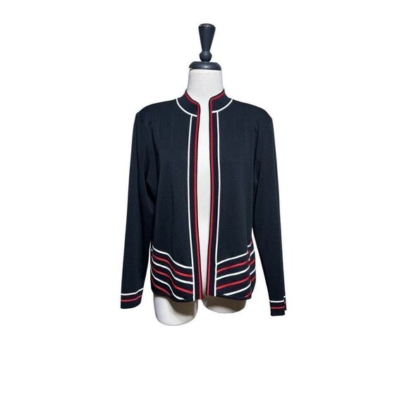 Ming Wang Santana Knit Long Sleeve Cardigan Size Large